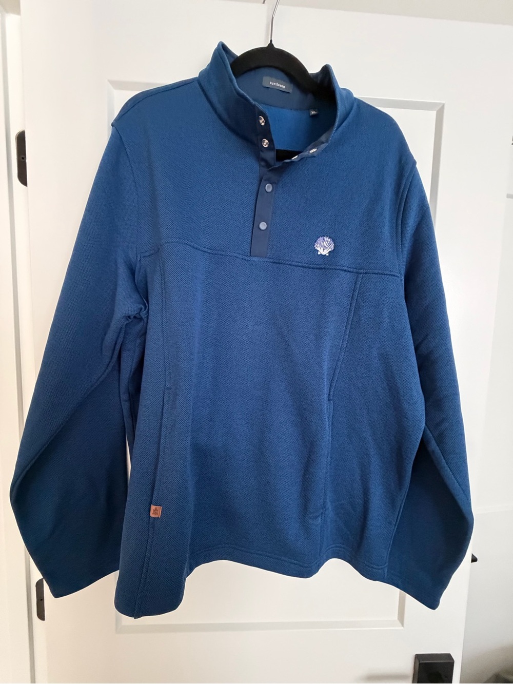 Turtleson Men’s Blue Zip-Up Microfleece Pullover